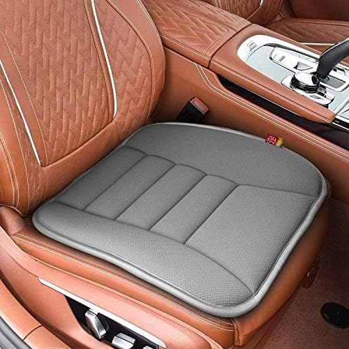 買収 シートクッション 座布団 記憶フォーム 通気性 シートカバー 運転 自宅用 オフィス 腰痛対策 疲れ解消 柔らかい 姿勢矯正 滑り止め 弾性カー シート グレー