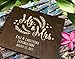 Personalized Wedding Guest Book Mr Mrs Wooden Rustic Vintage Bridal Black Mahogany Oak or Cocoa Unique Wood Hardcover Finish Options