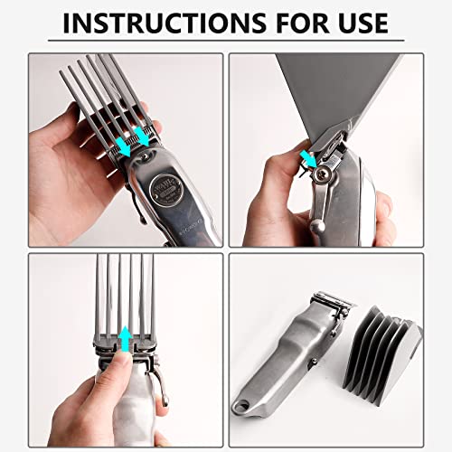 Mega Hair Clipper Guards, Extra Long 3 Inch Hair Clipper Guide Combs