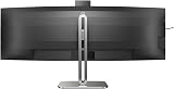 Philips 49B2U5900CH 49" QHD Curved Monitor 75Hz VA HDR400 KVM USB-C Dock Webcam view 3