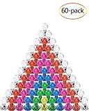 DAFUNY Push Pin Magnets, Fridge Magnets, 60 Pack 7 Assorted Color Strong Magnets, Use at Home School Classroom and Office Magnets, Magnets for Refrigerator Dry Erase Board and Whiteboard Magnets