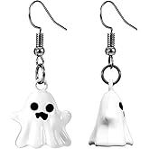 Halloween Ghost Earrings for Women, Gothic Style Funny Drop Earrings, Halloween Jewelry Accessories and Gifts