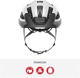 ABUS Macator Road Bike Helmet Unisex Adjustable Visor Pigtail Friendly view 2