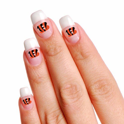 Cincinnati Bengals 4-Pack Nail Tattoos