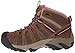 KEEN Women's Voyageur Mid Height Breathable Hiking Boots, Cascade Brown/Fusion Coral, 8.5