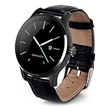 GBlife K88H Bluetooth Smart Watch with Heart Rate Monitor Wristwatch for iOS and Android (Black)