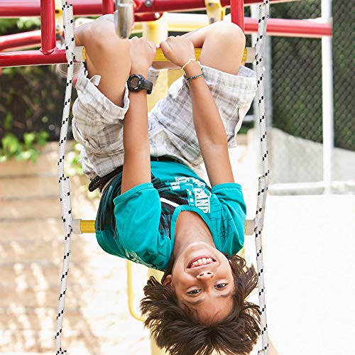 image for X XBEN Xben 7.5' Rope Ladder with 2 Hooks for Kids & Adults, Climbing 