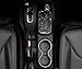 Opall 18PCS Full Set Interior Decoration Trim Kit Steering Wheel & Center Console Air Outlet Trim, Door Handle Cover Inner, Passenger Seat Handle Trim For Jeep Wrangler 2011-2017 4 Door (Silver)