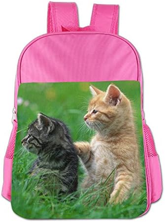Cat Cute New Style Kid's Shoulder Backpack School Bag School Backpack Shoulder Daypack For Teens Boys Girls Students Pink