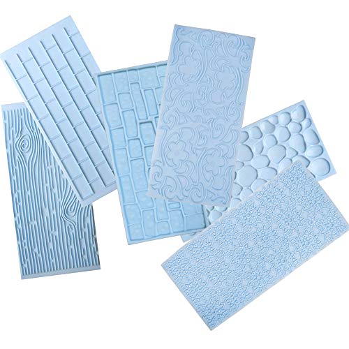 1 Fondant+Impression+Embossed+Cobblestone+Chocolate