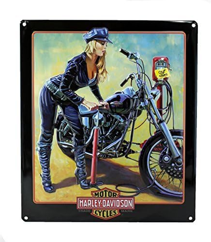 Ande Rooney Harley Davidson Pumper Up Babe Sign