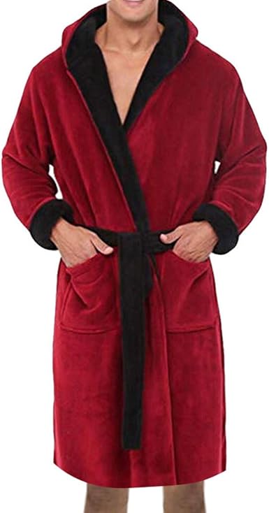 mens fluffy housecoat
