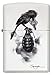 Zippo Spazuk Bird Design White Matte Pocket Lighter