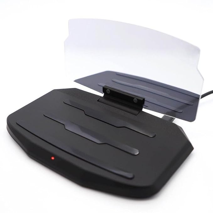 elegantstunning 2 in 1 Car Phone Bracket Qi Wireless Charger Mobile Phone GPS Navigation Image Reflector Holder