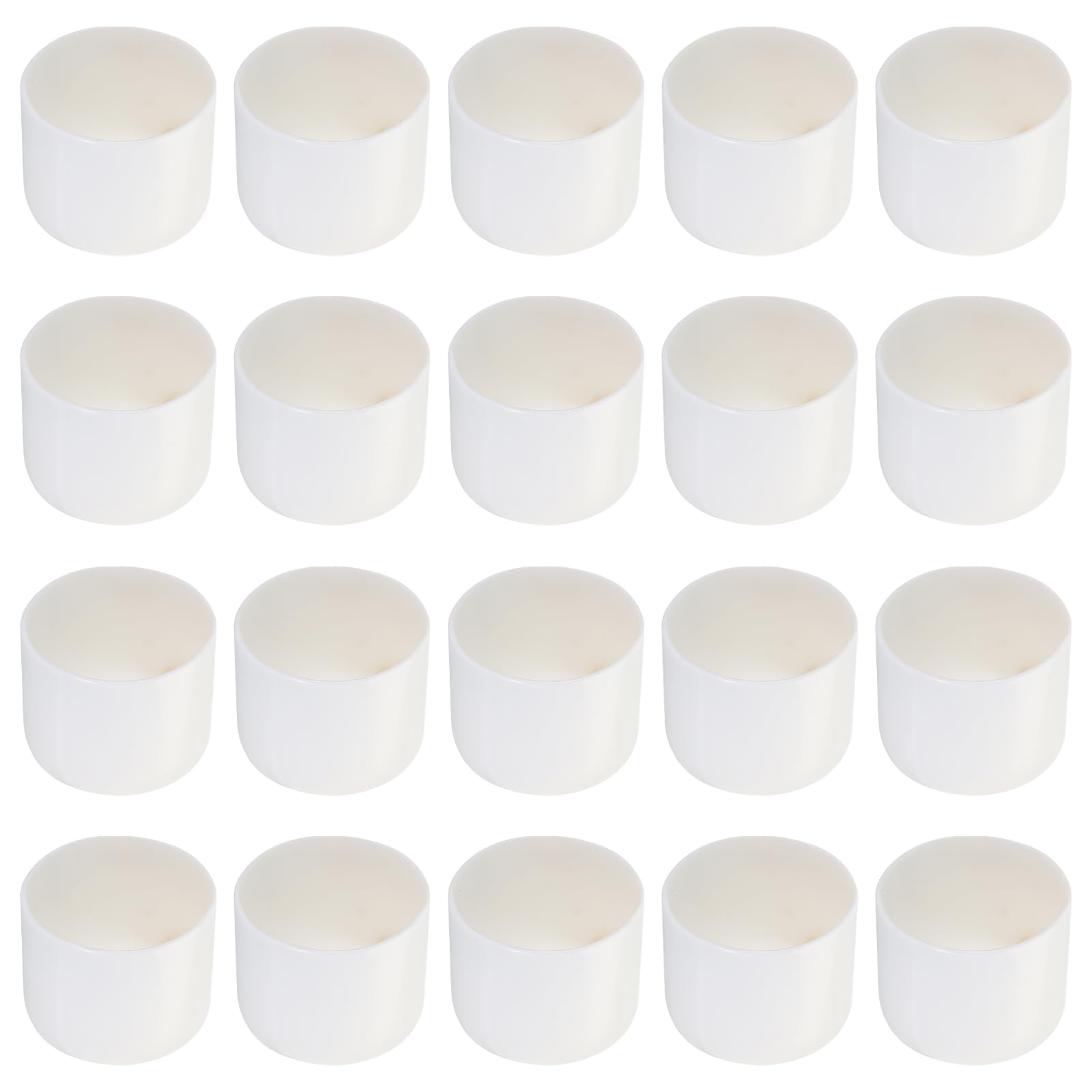 Rebower 20 Pack Screw Thread Protector Cover Rubber End Caps, [for Screw, Bolt, Rod End Cap] - 1 3/8 inch(35mm) inner dia/White — image 1