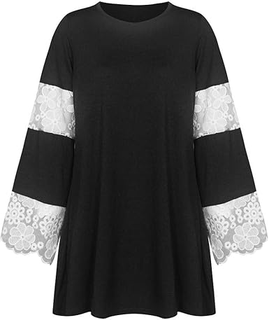 white lace tunic plus size