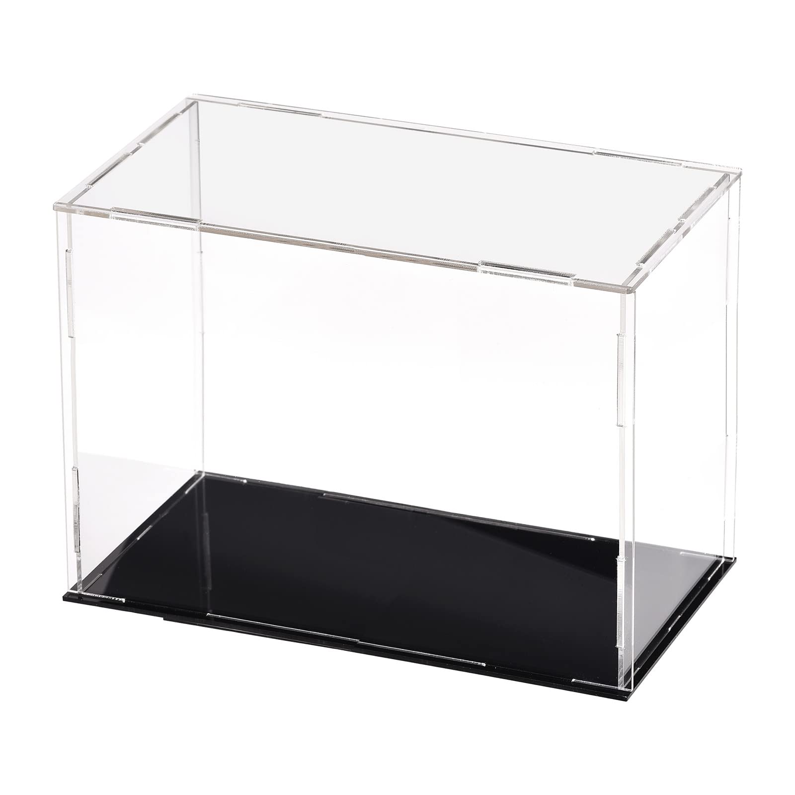 DMiotech 1 Pack Acrylic Display Case Box Transparent Dustproof Showcase, 7.9x3.9x5.9 Inch for Collectibles — image 1