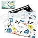 HarperLynn Reusable Baby Wipes Pouch - (3 Pack) Travel Wet Wipe Dispenser Clutch - Attach to Stroller and Refill w/up to 30 Diaper or Makeup Remover Wipes