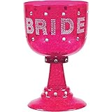 Amscan Bachelorette Bride Goblet, Hot Pink