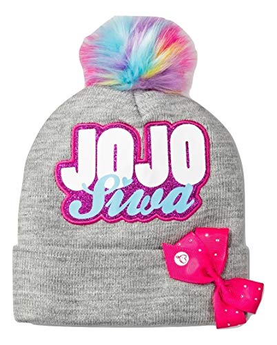Girls JoJo Siwa Rainbow Pom Pom Beanie Hat