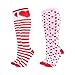 HOT FEET Valentine’s Day Knee-Highs, Heart Socks