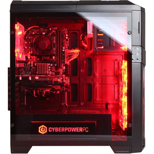 CYBERPOWERPC-Gamer-Ultra-GUA3120A-w-AMD-FX-4300-38GHz-CPU-8GB-DDR3-AMD-R7-250-2GB-1TB-HDD-24X-DVD-RW-Win-10-Home-64-Bit-Desktop-Gaming-PC