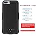 iPhone 7 Plus Battery Case 10000mAh Ultra Slim Extended Backup Power Bank Battery Charger Case Cover For Apple iPhone 7 Plus/6s Plus/6 Plus(5.5 inch) (Black)