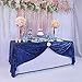 Trlyc Navy Sequin Tablecloth - 60x105inch Glitter Tablecloth Rectangle Party Wedding Christmas Table Cloth