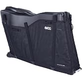 EVOC Road Bike Bag PRO Bicycle Case (Foldable Bicycle Transport Bag for Racing &amp; Triathlon Bike, Without Cockpit &amp; Saddle Removable, Clip-On Wheel 3.0, Max. Wheelbase 112 cm, with Bike Stand PRO)