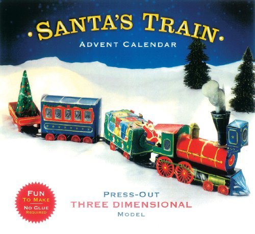 Caspari Advent Calendar and Storybook, Santa's Train by Caspari