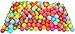 BalanceFrom 2.5-Inch Phthalate Free BPA Free Non-Toxic Crush Proof Play Balls Pit Balls- 6 Bright Colors in Reusable and Durable Storage Mesh Bag with Zipper