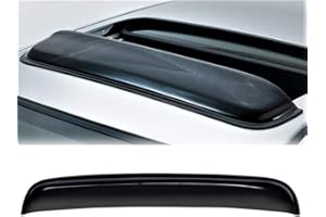 NOPOCA 38" Universal Dark Smoke Sunroof-Moon/Sun Roof Window Visor Shade-Vent Wind-Rain Deflector-Wind/Rain Shade Guard