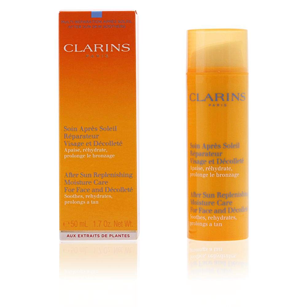 Clarins AfterSun Soin Réparateur Visage & Décolleté 50 ml Amazon.es