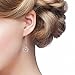 POPLYKE Threader Earrings Sterling Silver Daisy Flower Drop Dangle Linear Earrings for Women Girls (Daisy Flower Threader Earrings)