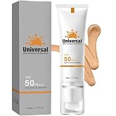 Tinted Sunscreen For Face SPF 50, Universal Protector Solar 50 Moisturizer, Hydrating Sun Essence Face Sunscreen, UV Defense, Travel Size, 1.7 Fl.OZ