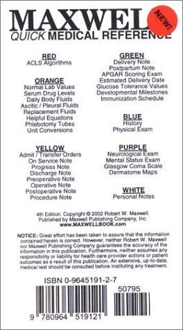 Maxwell Quick Medical Reference by Robert W. Maxwell (2002-04-15)