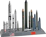 Revell Monogram USA/USSR Missile Set Plastic Model Building Kit, 1:144 Scale