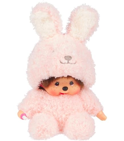 Amazon.com: Monchhichi Fluffy Pink Beige Girl 8