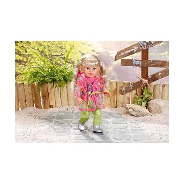 BABY Born 828328 Zapf Creation Puppenkleider - Designerkleidung mit Modeaccessoires - Deluxe Trendy Regenbogen Set – Bild 8
