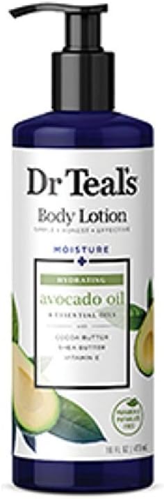 Dr Teal's Body Lotion Moisture plus Hydrating Avocado Oil, 16 fl oz