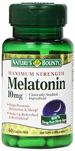 Nature's Bounty Melatonin 10mg Capsules 60 ea (Pack of 3)