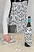 DII Cotton Adjusatble Women Kitchen Apron with Pockets and Extra Long Ties, 37.5 x 29, Cute Apron for Cooking, Baking, Gardening, Crafting, BBQ-Damask Gray