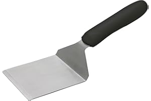 Winco 4" X 4" Griddle Spatula/Turner for Burgers, Steaks and More, Black