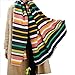 Promini Women's Soft Stripes Long Scarf with Tassels Winter Warm Blanket Large Wrap Shawl 79