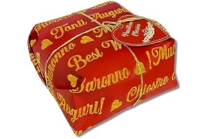 GOODSCIOUS Chiostro di Saronno Panettone Italian Cake - Traditional Italian Bread - Premium Panettone Bread Italian - Fresh Bread - Italian Food - Fruit Cakes for Christmas Italian (Red Classico) 17.6 oz