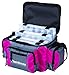 Flambeau Outdoors G400P Graphite Softside Series 400 Pink Tackle Bag, Portable Fishing and Tackle Organizer Bag with Tuff Tainer Storage Boxes Inside - Gray/Pink