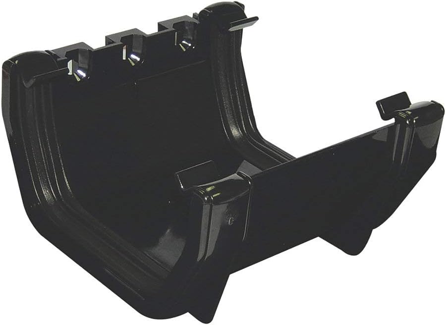 FloPlast Square Line Gutter Union Bracket 114mm Black
