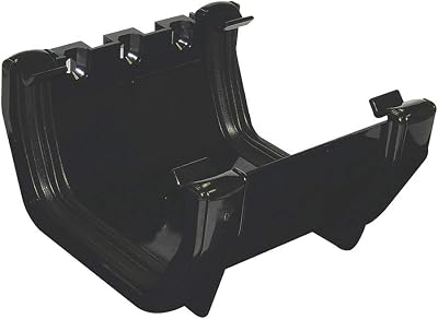 FloPlast Square Line Gutter Union Bracket 114mm Black