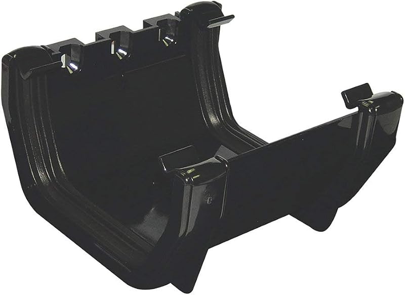 FloPlast Square Line Gutter Union Bracket 114mm Black