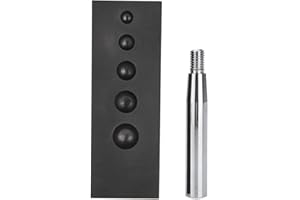 FOSA Glass marble ball graphite , 4 in 1 graphite ball for melting, glass marble ball 12 * 4.2 * 2.5 cm with good heat department for glass blowing tools